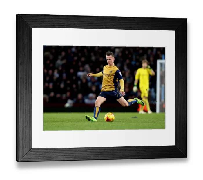 Framed Print : Joe Bryan of Bristol City in Action Against Aston Villa at Villa Park, 2017 Framed Print : Joe Bryan of Bristol City in Action Against Aston Villa at Villa Park, 2017
