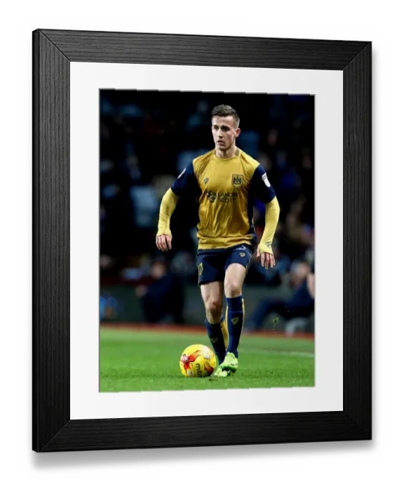 Framed Print : Bristol City's Joe Bryan in Action at Villa Park against Aston Villa, 2017 Framed Print : Bristol City's Joe Bryan in Action at Villa Park against Aston Villa, 2017