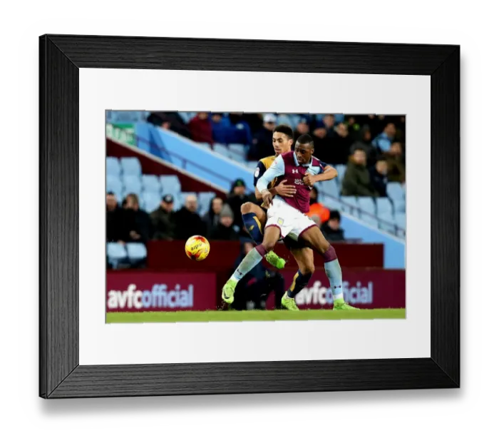 Framed Print : Vyner vs. Kodjia: Intense Battle for the Ball at Villa Park, 2017 Framed Print : Vyner vs. Kodjia: Intense Battle for the Ball at Villa Park, 2017