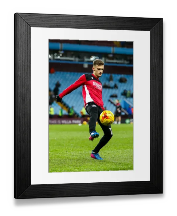 Framed Print : Jamie Paterson Warming Up: Aston Villa vs. Bristol City, Sky Bet EFL Championship (February 2017)