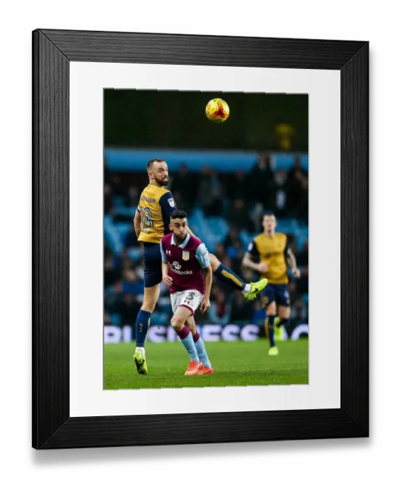Framed Print : Aaron Wilbraham vs Neil Taylor: Intense Clash at Villa Park, Aston Villa vs Bristol City, Sky Bet EFL Championship Framed Print : Aaron Wilbraham vs Neil Taylor: Intense Clash at Villa Park, Aston Villa vs Bristol City, Sky Bet EFL Championship