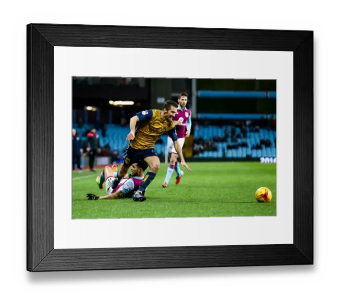 Framed Print : Gary O'Neil vs. Andre Green Clash at Villa Park: Aston Villa vs. Bristol City, Sky Bet EFL Championship