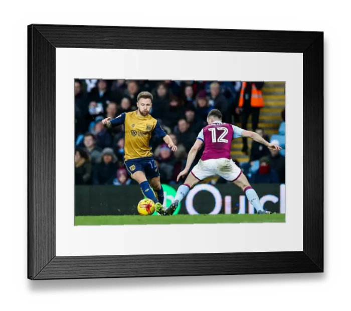 Framed Print : Matt Taylor vs James Chester: Intense Battle at Villa Park - Aston Villa vs Bristol City, Sky Bet EFL Championship Framed Print : Matt Taylor vs James Chester: Intense Battle at Villa Park - Aston Villa vs Bristol City, Sky Bet EFL Championship