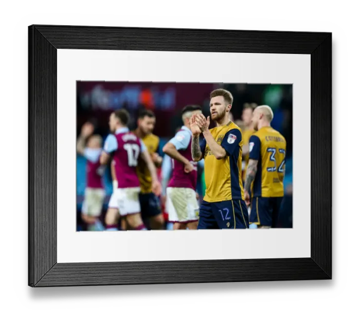 Framed Print : Matt Taylor's Heartfelt Thanks to Bristol City Fans after Aston Villa Defeat