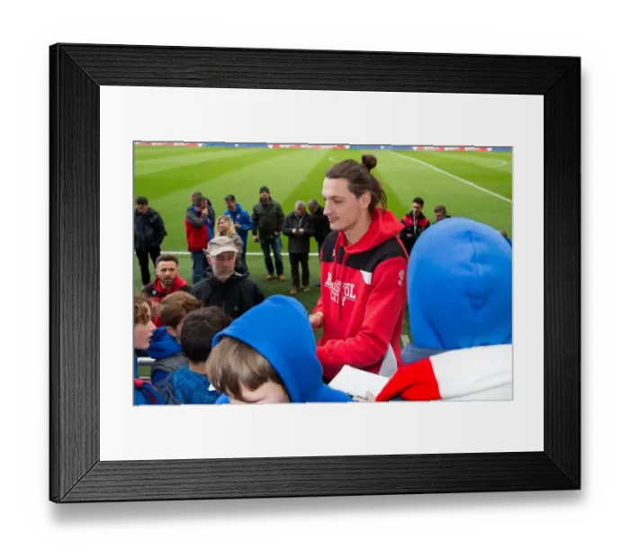 Framed Print : Milan Djuric and Matt Taylor: Pre-Match Interview, Bristol City Football Club, Ashton Gate (Bristol City v Burton Albion, Sky Bet EFL Championship) Framed Print : Milan Djuric and Matt Taylor: Pre-Match Interview, Bristol City Football Club, Ashton Gate (Bristol City v Burton Albion, Sky Bet EFL Championship)