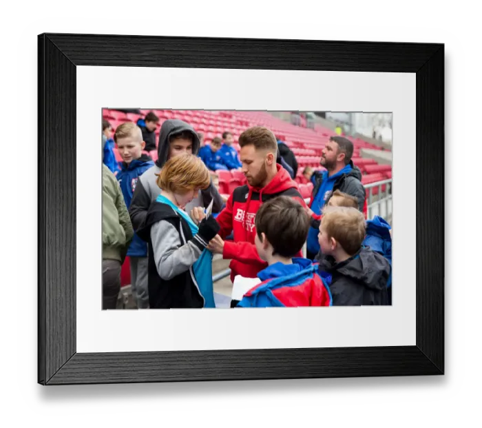 Framed Print : Bristol City FC: Milan Djuric and Matt Taylor Pre-Match Interviews - Ready for Burton Albion Clash