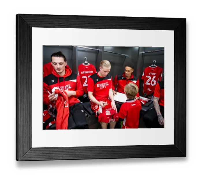 Framed Print : Mascots and Players Unite: A Championship Match Moment at Ashton Gate, Bristol City Framed Print : Mascots and Players Unite: A Championship Match Moment at Ashton Gate, Bristol City