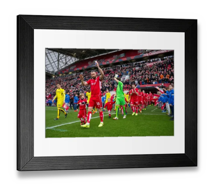 Framed Print : Bristol City's Aaron Wilbraham Leads Out Team Against Burton Albion, Sky Bet EFL Championship, Ashton Gate, 2017 Framed Print : Bristol City's Aaron Wilbraham Leads Out Team Against Burton Albion, Sky Bet EFL Championship, Ashton Gate, 2017