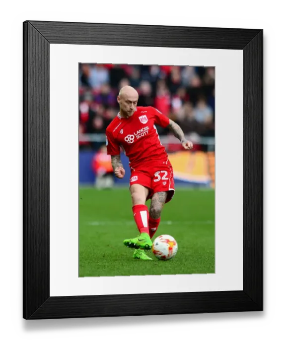 Framed Print : David Cotterill in Action: Bristol City vs Burton Albion, Sky Bet Championship, Ashton Gate, March 4, 2017 Framed Print : David Cotterill in Action: Bristol City vs Burton Albion, Sky Bet Championship, Ashton Gate, March 4, 2017