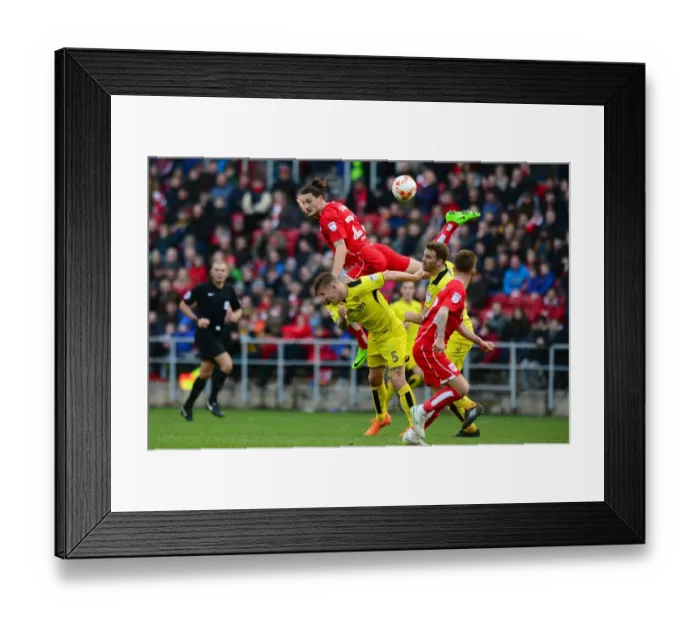 Framed Print : Milan Djuric vs Kyle McFadzean: Heading Battle at Ashton Gate - Bristol City vs Burton Albion, Sky Bet Championship Framed Print : Milan Djuric vs Kyle McFadzean: Heading Battle at Ashton Gate - Bristol City vs Burton Albion, Sky Bet Championship