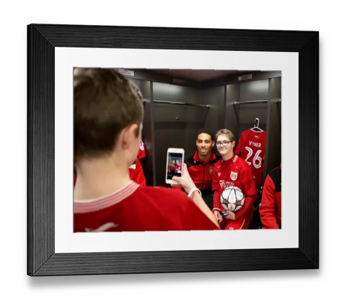 Framed Print : Mascots and Players Unite: A Glimpse into the Bristol City Dressing Room - Bristol City vs. Norwich City, 2017 Framed Print : Mascots and Players Unite: A Glimpse into the Bristol City Dressing Room - Bristol City vs. Norwich City, 2017