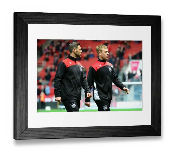 Framed Print : Bristol City Coaches Jamie McAllister and Dean Holden Ahead of Norwich City Clash at Ashton Gate Framed Print : Bristol City Coaches Jamie McAllister and Dean Holden Ahead of Norwich City Clash at Ashton Gate
