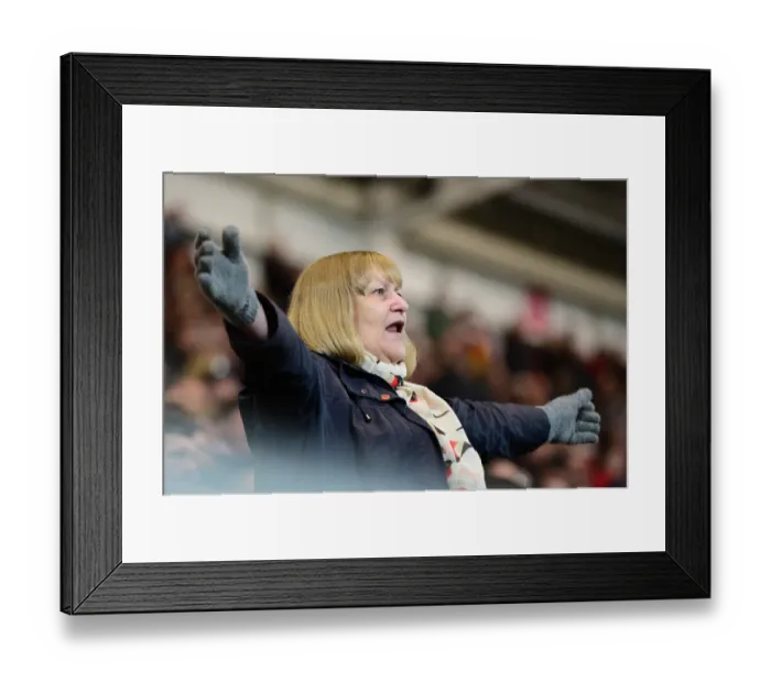 Framed Print : Sea of Passion: Bristol City vs Norwich City at Ashton Gate, Sky Bet Championship (7 March 2017)