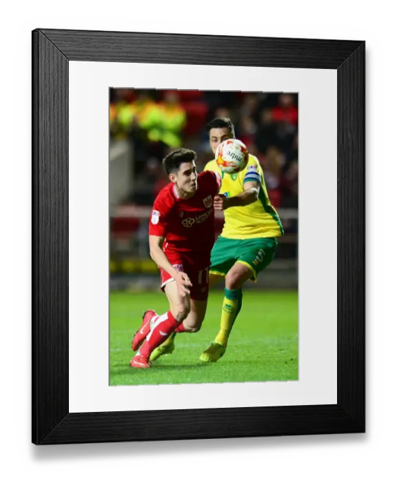 Framed Print : Clash of Titans: O'Dowda vs Martin at Ashton Gate