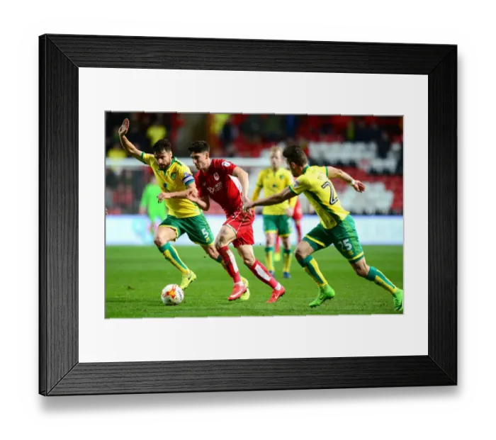 Framed Print : Bristol City's Callum O'Dowda Surges Forward Against Norwich City - Sky Bet Championship, Ashton Gate, 2017 Framed Print : Bristol City's Callum O'Dowda Surges Forward Against Norwich City - Sky Bet Championship, Ashton Gate, 2017