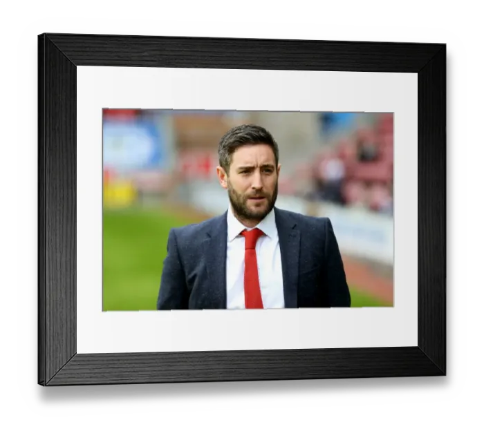 Framed Print : Johnson Leads the Way: Lee Johnson at the Helm as Bristol City Face Wigan Athletic in Sky Bet Championship (11 March 2017)