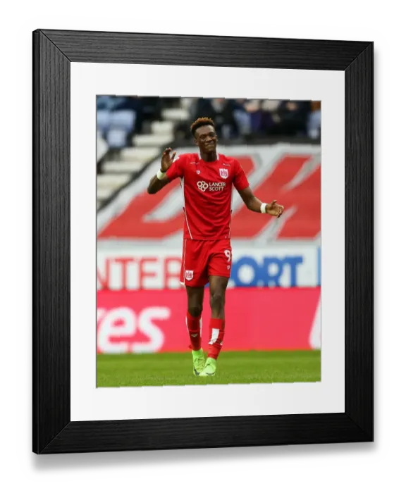Framed Print : Tammy Abraham's Frustration: Sky Bet Championship Showdown between Wigan Athletic and Bristol City (March 11, 2017) Framed Print : Tammy Abraham's Frustration: Sky Bet Championship Showdown between Wigan Athletic and Bristol City (March 11, 2017)