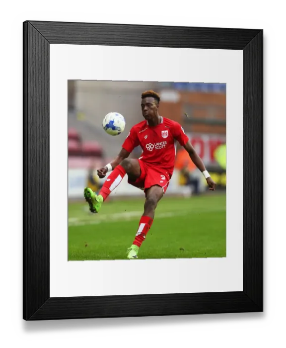 Framed Print : Tammy Abraham in Action: Wigan Athletic vs. Bristol City, Sky Bet Championship (March 11, 2017)