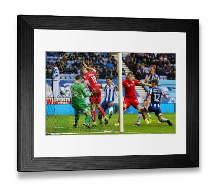 Framed Print : Aden Flint Scores First Goal for Bristol City against Wigan Athletic, Sky Bet Championship (March 11, 2017) Framed Print : Aden Flint Scores First Goal for Bristol City against Wigan Athletic, Sky Bet Championship (March 11, 2017)