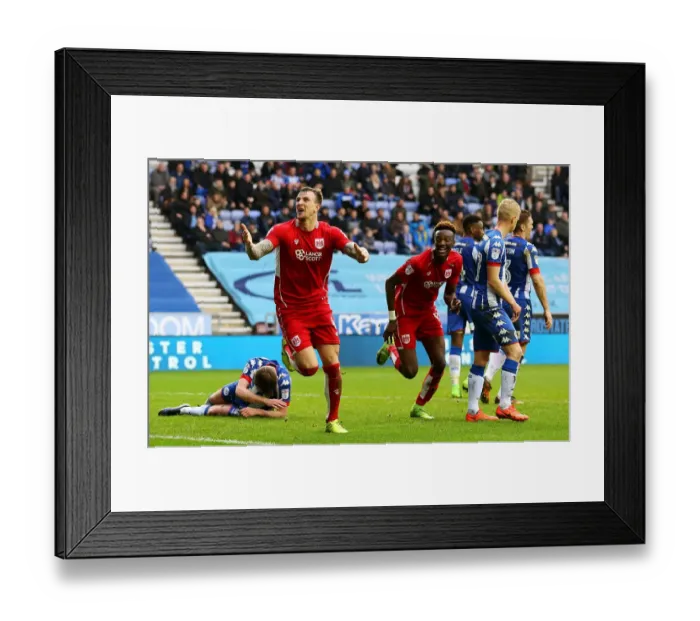 Framed Print : Aden Flint's Euphoric Goal: Wigan Athletic vs. Bristol City, Sky Bet Championship (March 11, 2017) Framed Print : Aden Flint's Euphoric Goal: Wigan Athletic vs. Bristol City, Sky Bet Championship (March 11, 2017)