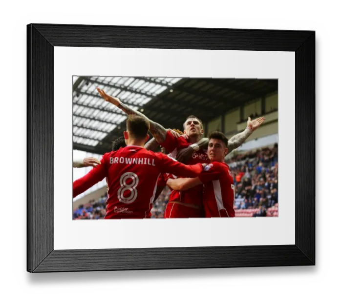 Framed Print : Aden Flint's Euphoric Goal Celebration: Wigan Athletic vs. Bristol City, Sky Bet Championship (11 March 2017) Framed Print : Aden Flint's Euphoric Goal Celebration: Wigan Athletic vs. Bristol City, Sky Bet Championship (11 March 2017)