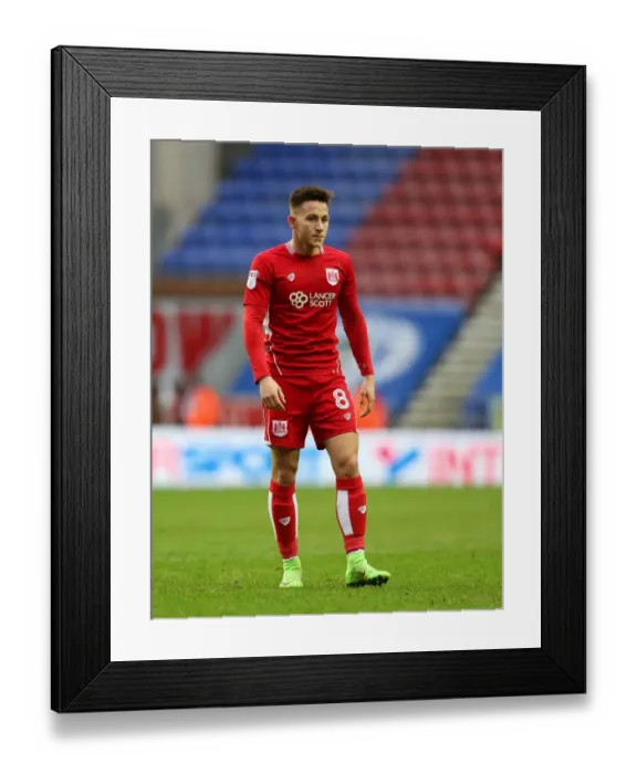 Framed Print : Josh Brownhill of Bristol City in Action against Wigan Athletic, Sky Bet Championship, 11 March 2017 Framed Print : Josh Brownhill of Bristol City in Action against Wigan Athletic, Sky Bet Championship, 11 March 2017