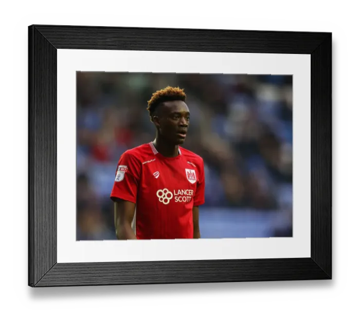 Framed Print : Tammy Abraham in Action: Wigan Athletic vs. Bristol City, Sky Bet Championship (March 11, 2017)