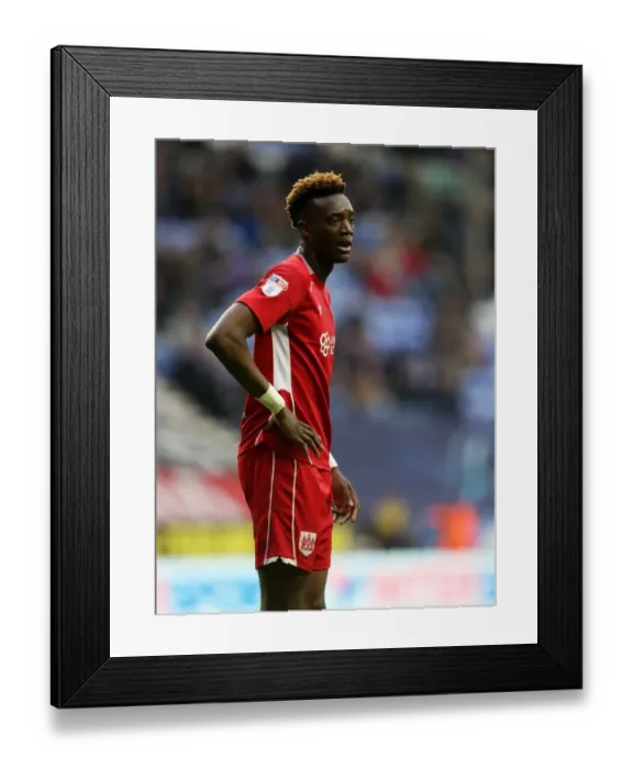 Framed Print : Tammy Abraham in Action: Wigan Athletic vs. Bristol City, Sky Bet Championship (11 March 2017)