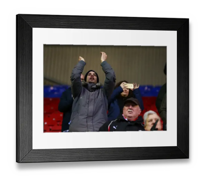 Framed Print : Unwavering Passion of Bristol City Fans at Wigan Athletic Championship Match, November 2017
