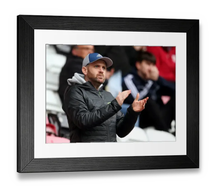 Framed Print : Bristol City Fans Unwavering Passion at Wigan Athletic vs. Bristol City, Sky Bet Championship (March 11, 2017)