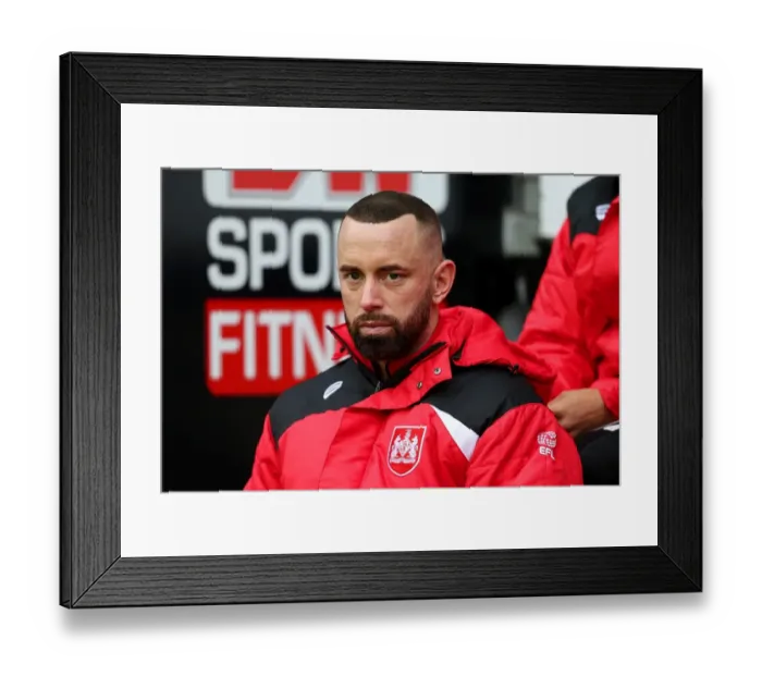 Framed Print : Aaron Wilbraham of Bristol City in Action against Wigan Athletic, Sky Bet Championship, 2017