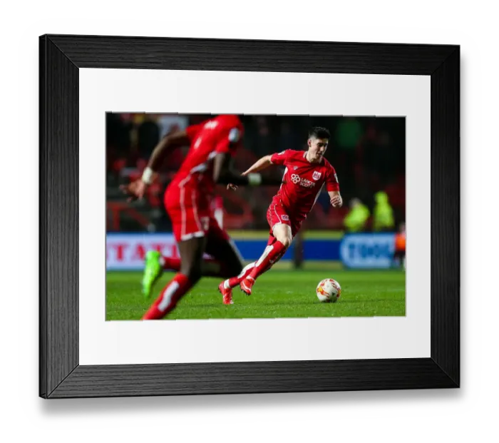 Framed Print : Callum O'Dowda's Dramatic Winning Goal: Bristol City Secures Victory Against Huddersfield Town
