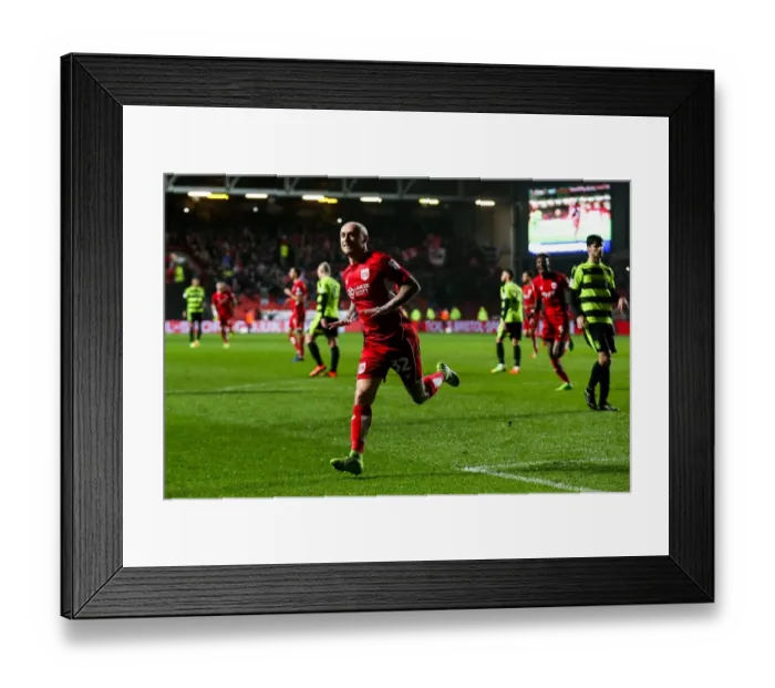 Framed Print : David Cotterill's Penalty: 4-0 Lead for Bristol City Against Huddersfield Town Framed Print : David Cotterill's Penalty: 4-0 Lead for Bristol City Against Huddersfield Town