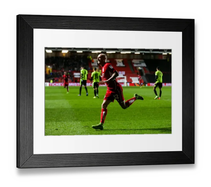 Framed Print : David Cotterill's Penalty: 4-0 Bristol City's Victory over Huddersfield Town