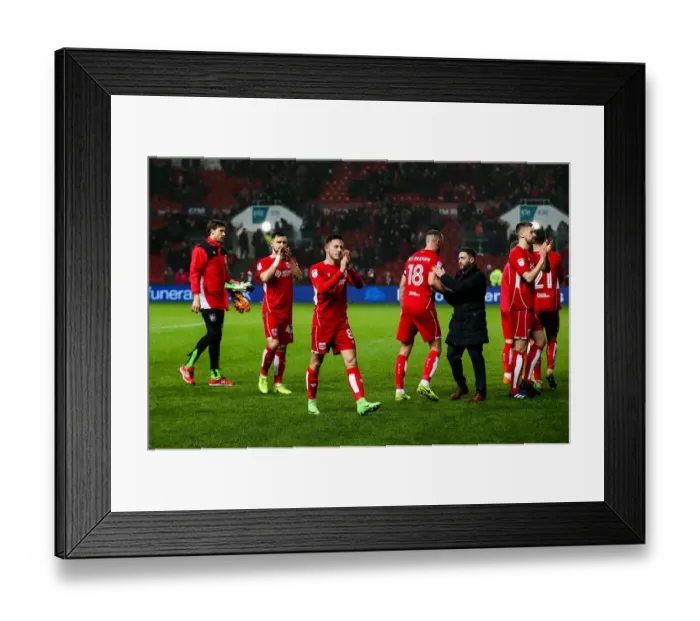 Framed Print : Bristol City's 4-0 Victory: Josh Brownhill and Team Celebrate Lifting Out of the Relegation Zone Framed Print : Bristol City's 4-0 Victory: Josh Brownhill and Team Celebrate Lifting Out of the Relegation Zone