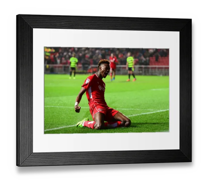 Framed Print : Tammy Abraham's Goal Celebration: Bristol City vs. Huddersfield Town, Sky Bet Championship (17 March 2017) Framed Print : Tammy Abraham's Goal Celebration: Bristol City vs. Huddersfield Town, Sky Bet Championship (17 March 2017)