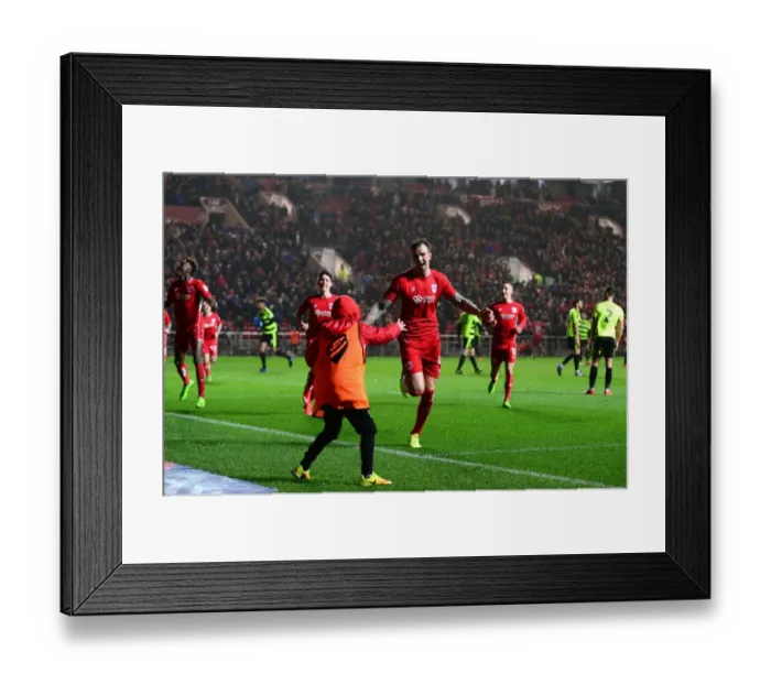 Framed Print : Aden Flint's Thrilling Goal: Bristol City vs. Huddersfield Town, Sky Bet Championship (17 March 2017) Framed Print : Aden Flint's Thrilling Goal: Bristol City vs. Huddersfield Town, Sky Bet Championship (17 March 2017)