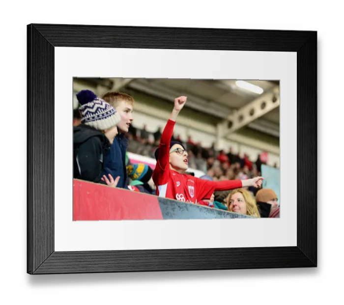 Framed Print : Sea of Passion: Bristol City vs Huddersfield Town, Sky Bet Championship (17 / 03 / 2017)