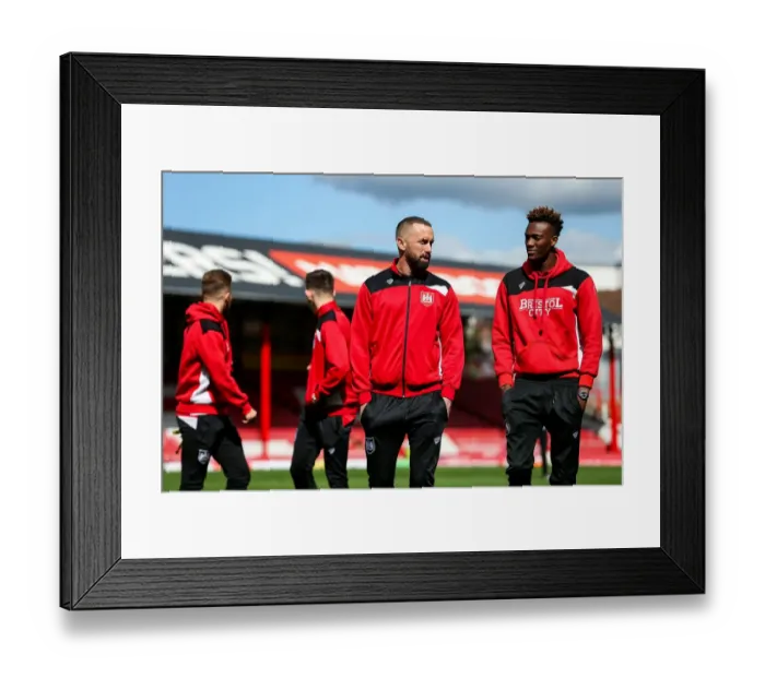 Framed Print : Brentford vs. Bristol City: Wilbraham and Abraham Clash in Championship Showdown Framed Print : Brentford vs. Bristol City: Wilbraham and Abraham Clash in Championship Showdown