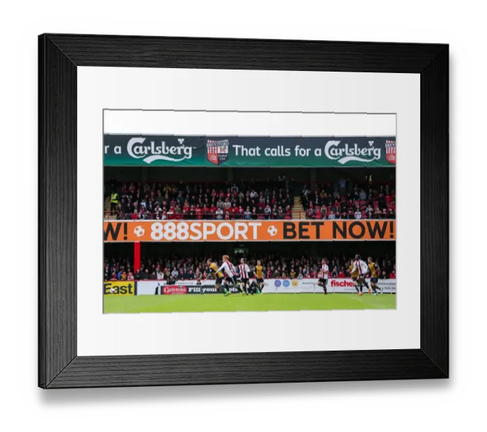 Framed Print : Sold Out Away End: Bristol City Fans at Brentford's Griffin Park, Sky Bet EFL Championship (Brentford v Bristol City) Framed Print : Sold Out Away End: Bristol City Fans at Brentford's Griffin Park, Sky Bet EFL Championship (Brentford v Bristol City)