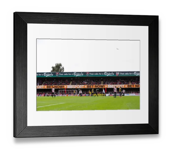 Framed Print : Sold Out: The Passionate Bristol City Fans at Brentford's Griffin Park Framed Print : Sold Out: The Passionate Bristol City Fans at Brentford's Griffin Park