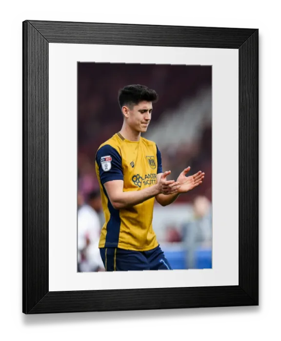 Framed Print : Bristol City's Callum O'Dowda Disappointed After 2-0 Loss to Brentford