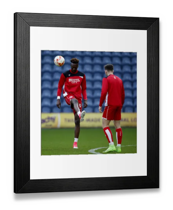 Framed Print : Tammy Abraham's Focus: Bristol City's Star Forward Warming Up Ahead of Preston North End Clash (April 4, 2017) Framed Print : Tammy Abraham's Focus: Bristol City's Star Forward Warming Up Ahead of Preston North End Clash (April 4, 2017)