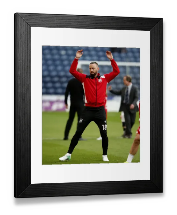 Framed Print : Bristol City's Aaron Wilbraham Warming Up Ahead of Preston North End Clash (Sky Bet Championship) Framed Print : Bristol City's Aaron Wilbraham Warming Up Ahead of Preston North End Clash (Sky Bet Championship)