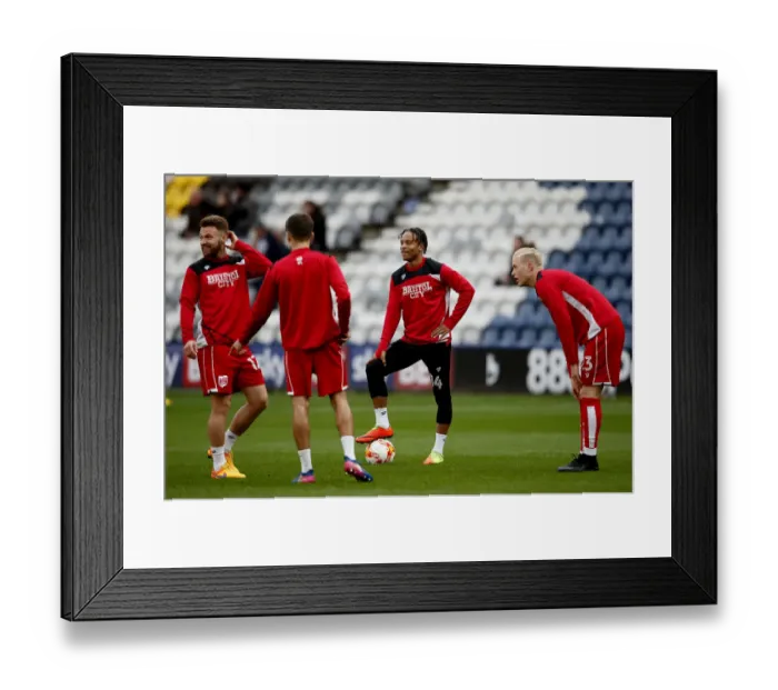 Framed Print : Bristol City Players Gear Up for Preston North End Showdown, April 2017 Framed Print : Bristol City Players Gear Up for Preston North End Showdown, April 2017