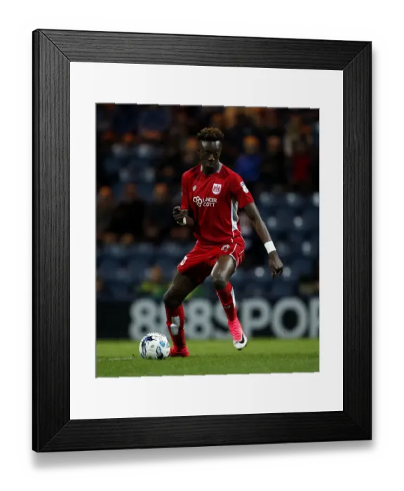 Framed Print : Tammy Abraham's Determined Performance: Preston North End vs. Bristol City, Sky Bet Championship (April 4, 2017)