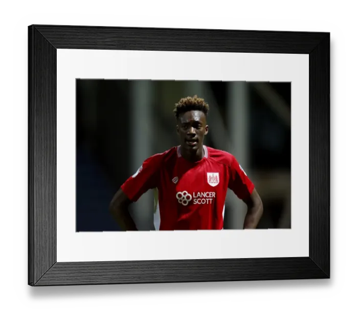 Framed Print : Tammy Abraham's Determined Display: Preston North End vs. Bristol City, Sky Bet Championship (April 4, 2017)