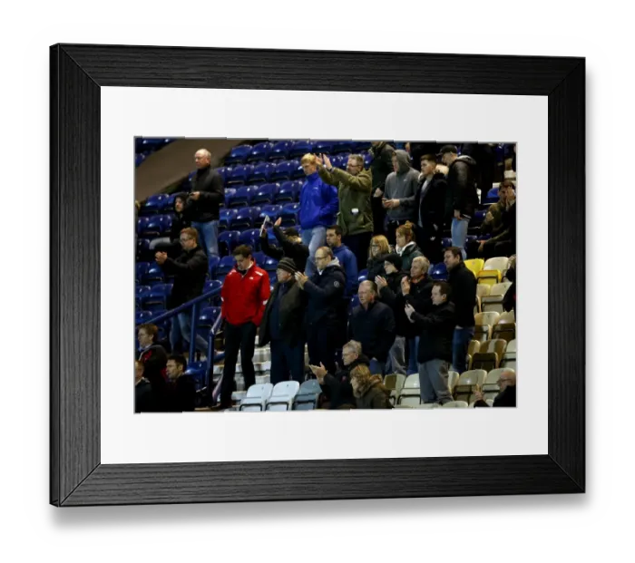 Framed Print : Bristol City Fans in Full Force at Preston North End Championship Clash, April 2017