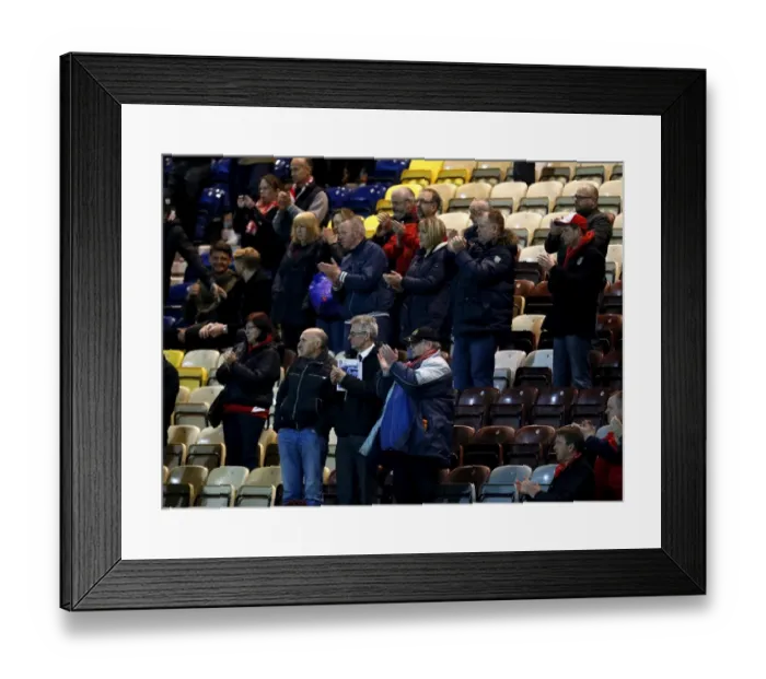 Framed Print : Bristol City Fans at Deepdale: Sky Bet Championship Showdown vs. Preston North End (April 4, 2017)