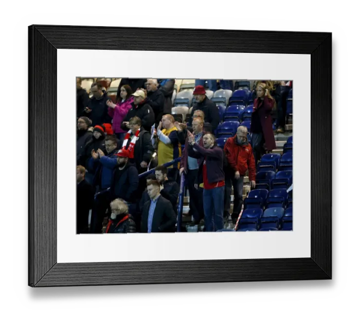 Framed Print : Bristol City Fans at Preston North End: Sky Bet Championship Clash at Deepdale (04.04.2017)
